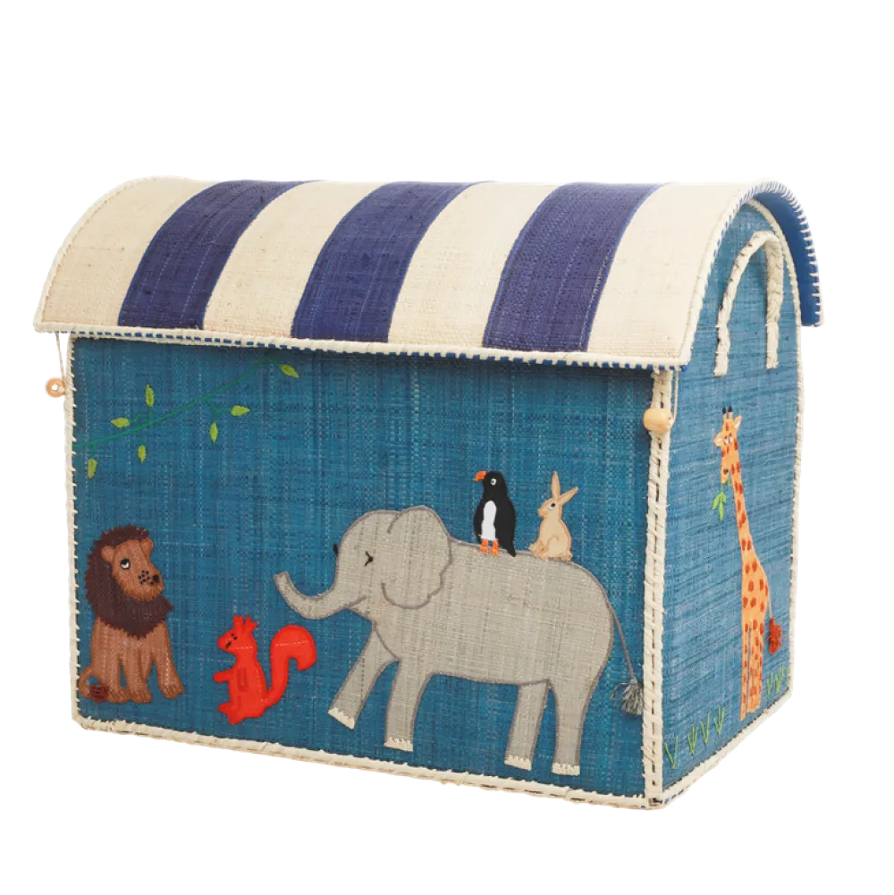 RICE Deko & Aufbewahrung-Spielzeugkörbe Aufbewahrung Zootiere 3er Set