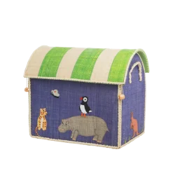 RICE Deko & Aufbewahrung-Spielzeugkörbe Aufbewahrung Zootiere 3er Set