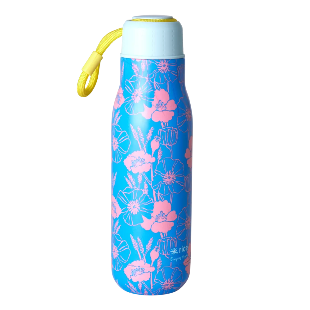 RICE Karaffen|Geschirr & Tischdeko Skandinavisch-Thermosflasche Poppie Love Print